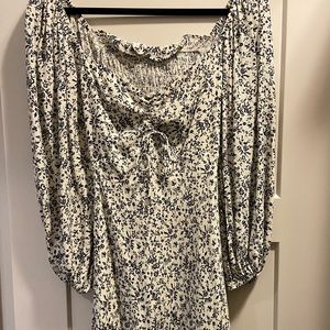 Women’s black floral dress